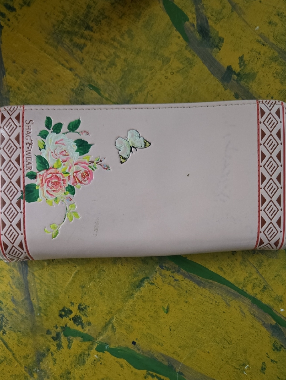 Floral Butterfly Pink Women's Wallet - Picture 1 of 3